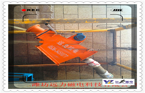 管道強(qiáng)磁除鐵器，衛(wèi)生級(jí)管道強(qiáng)磁鐵除鐵器_構(gòu)造結(jié)構(gòu)圖_遠(yuǎn)力衛(wèi)生級(jí)管道強(qiáng)磁鐵除鐵器12000高斯 可定制工作原理_安裝示意圖