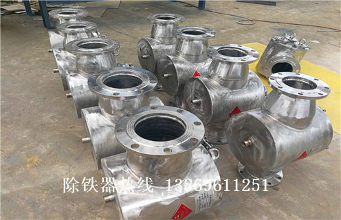 永磁管道除鐵器，德州永磁管道除鐵器_遠(yuǎn)力德州永磁管道除鐵器12000高斯 可定制工作原理_安裝示意圖 